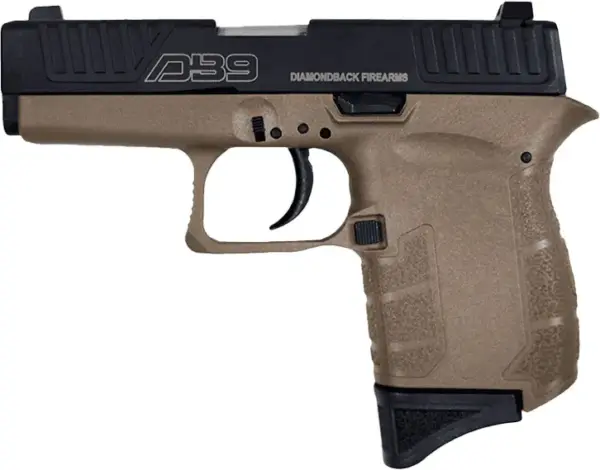 Diamondback Firearms DB9 Gen IV 9mm Semi-Auto Pistol - Flat Dark Earth | 3.1" Barrel